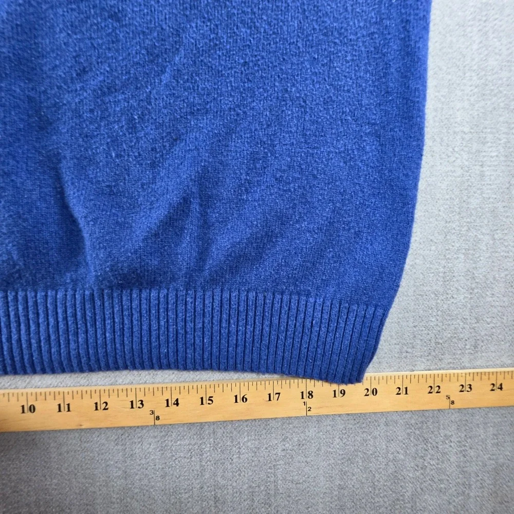 Gap Sweater Mens XXL Blue Crewneck Knit Long Sleeve Ribbed Trim
